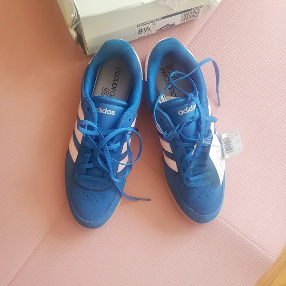 Adidas Breaknet Sleek Sneakers Women’s size 8.5 Bright Blue  White NEW in Box - Picture 3 of 9